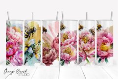 Watercolor Bee Tumbler Wrap Bundle Skinny Tumbler 20 Oz 
