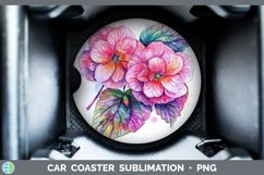 GorgeousWatercolor Car Coaster design.