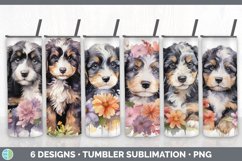 Bundle of six Wild Flowers Bernedoodles Tumbler designs.