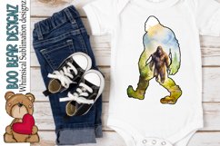 Watercolor Big Foot Sublimation design Product Image 1
