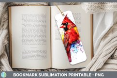 GorgeousWatercolor Bird Bookmark design.