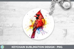 GorgeousWatercolor Bird Keychain design.