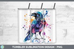 GorgeousWatercolor Bird Tumbler design.