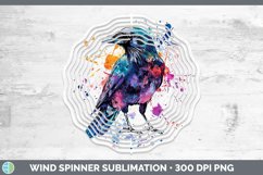 GorgeousWatercolor Bird Wind Spinner design.