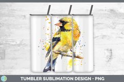 GorgeousWatercolor Bird Tumbler design.