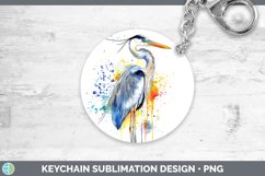GorgeousWatercolor Bird Keychain design.