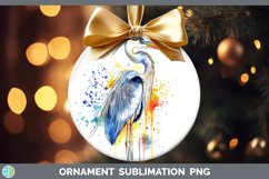 GorgeousWatercolor Bird Ornament design.