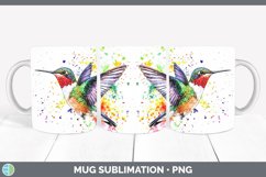 GorgeousWatercolor Bird Mug Wrap design.