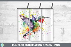 GorgeousWatercolor Bird Tumbler design.