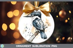 GorgeousWatercolor Bird Ornament design.