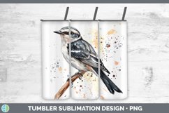 GorgeousWatercolor Bird Tumbler design.