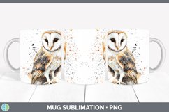 GorgeousWatercolor Bird Mug Wrap design.