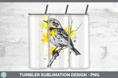 GorgeousWatercolor Bird Tumbler design.