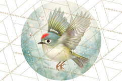 Watercolor Songbirds in Flight PNG Clipart Product Image 3