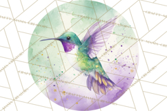 Watercolor Songbirds in Flight PNG Clipart Product Image 2