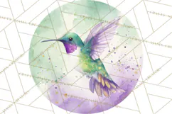 Watercolor Songbirds in Flight PNG Clipart Product Image 2