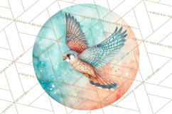 Watercolor Songbirds in Flight PNG Clipart Product Image 3