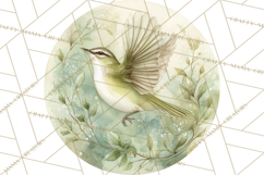 Watercolor Songbirds in Flight PNG Clipart Product Image 4