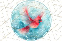 Watercolor Songbirds in Flight PNG Clipart Product Image 2