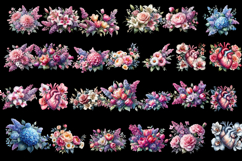 Watercolor Birth Month Flower Clipart Product Image 3