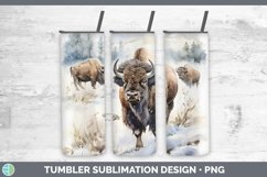 GorgeousWatercolor Bisons Tumbler design.