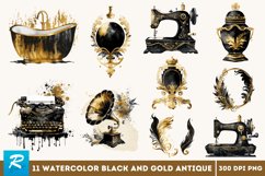 Victorian Sewing,antique clip art,clipart bundle,Watercolor Clipart,Watercolor clip art,clip art,digital download,instant download,printable art,digital prints,digital planner,sublimation designs,png for sublimation,Black and Gold,Antique Clipart