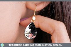 GorgeousWatercolor Teardrop Earrings design.