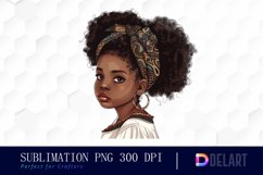 Black Girl Watercolor Clipart Product Image 1