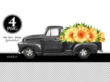 Black sunflower truck PNG, vintage truck, PNG graphics, truck decal, sunflowers, vintage truck images, waterslide images, tumbler graphics sunflower clipart, Black Trucks, Black Truck Clipart, Black Truck Clip Art, Watercolor Clip art, Farm Classic Pickup