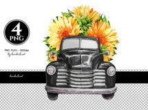 Black sunflower truck PNG, vintage truck, PNG graphics, truck decal, sunflowers, vintage truck images, waterslide images, tumbler graphics sunflower clipart, Black Trucks, Black Truck Clipart, Black Truck Clip Art, Watercolor Clip art, Farm Classic Pickup