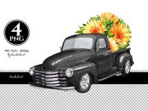 Black sunflower truck PNG, vintage truck, PNG graphics, truck decal, sunflowers, vintage truck images, waterslide images, tumbler graphics sunflower clipart, Black Trucks, Black Truck Clipart, Black Truck Clip Art, Watercolor Clip art, Farm Classic Pickup