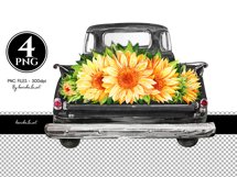 Black sunflower truck PNG, vintage truck, PNG graphics, truck decal, sunflowers, vintage truck images, waterslide images, tumbler graphics sunflower clipart, Black Trucks, Black Truck Clipart, Black Truck Clip Art, Watercolor Clip art, Farm Classic Pickup