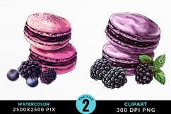 Watercolor Blackberries Exquisite Clipart Product Image 1