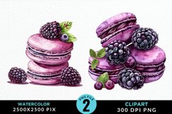 Watercolor Blackberries Exquisite Clipart Product Image 1