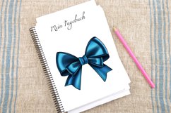 Watercolor Blue Bow Clipart Bundle Product Image 4