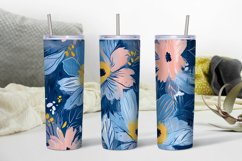floral patterns, floral digital papers, flower pattern, watercolor blue, blue floral patterns, set,