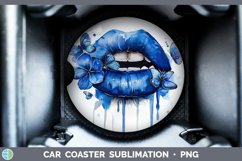 GorgeousWatercolor Car Coaster design.