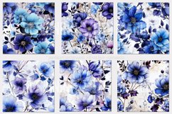 Floral Backgrounds, 15x15 Blue Purple Watercolor Papers Product Image 2