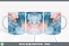 GorgeousWatercolor Mug Wrap design.