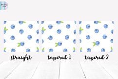 Blueberry Skinny Seamless Tumbler Sublimation Wrap 20 Oz Product Image 3