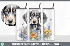 GorgeousWild Flowers Bluetick Coonhounds Tumbler design.