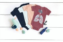 Eucalyptus and anatomical blush lungs with heart graphic Product Image 2