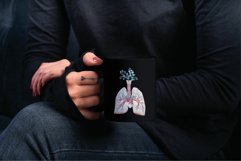 Eucalyptus and anatomical blush lungs with heart graphic Product Image 4