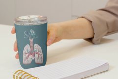 Eucalyptus and anatomical blush lungs with heart graphic Product Image 3