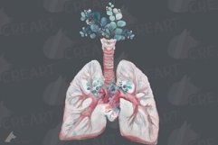 Eucalyptus and anatomical blush lungs with heart graphic Product Image 11