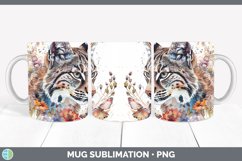 GorgeousWatercolor Mug Wrap design.