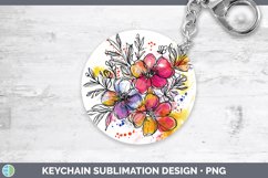 GorgeousWatercolor Keychain design.