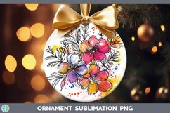 GorgeousWatercolor Ornament design.