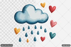 Watercolor Boho Rainbow Design SVG PNG Product Image 1