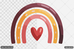 Watercolor Boho Rainbow SVG PNG Bundle Product Image 8